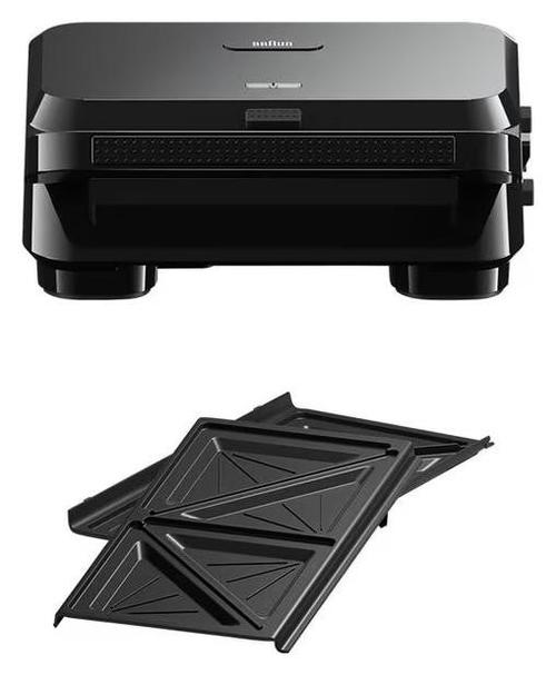 Sandwich Maker Braun Snack Maker 5 SM5000, 800 W, Placi antiaderente detasabile (Negru)