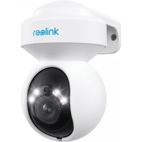 Camera supraveghere exterior rotativa Speed Dome IP WiFi PTZ Reolink E560, 8 MP, 2.8-8 mm, 2.4-5 GHz, IR/Lumina alba 12 m, microfon si difuzor, auto tracking, slot card, control de pe telefon (Alb)