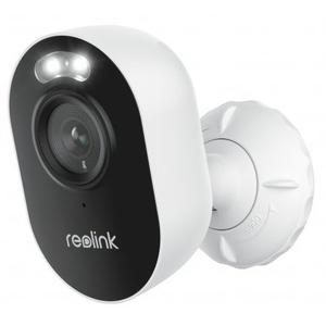 Camera supraveghere exterior wireless WiFi Reolink Lumus E430, 4 MP, 2.8 mm, IR 10 m, PIR, reflector, slot card, sirena, microfon (Alb)