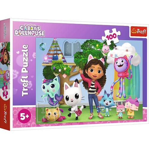 Puzzle Trefl Gabbys Dollhouse, Prietenii Lui Gabby, 100 piese