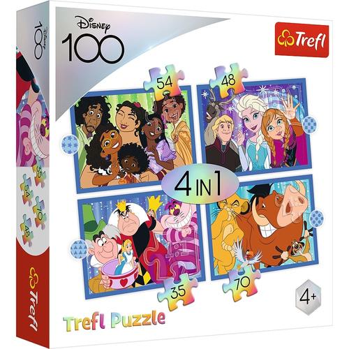 Puzzle Trefl 4 in1 Minunata Lume Disney, 35/48/54/70 piese