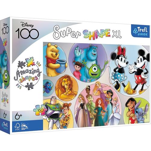 Puzzle Trefl Primo Super Shape XL Lumea Disney, 160 piese