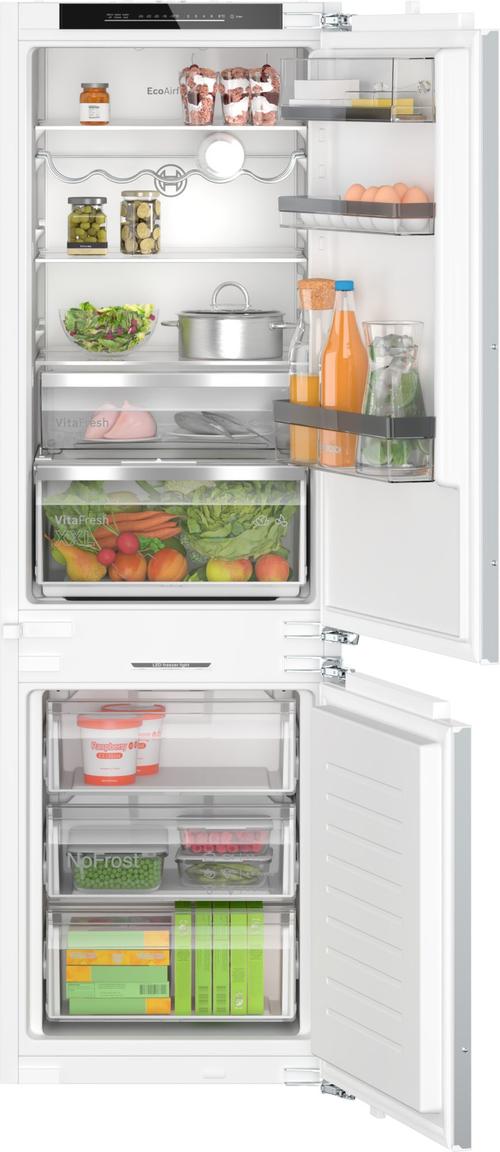 Combina frigorifica incorporabila Bosch KIN86ADD0, No Frost, EcoAirFlow, 177.2 x 55.8 cm, Clasa D (Alb)