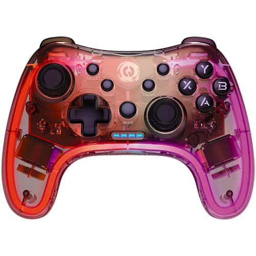 Gamepad Wireless Canyon Brighter GPW-04, PC/PS4/Xbox360/Android, Led RGB (Transparent)