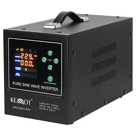 UPS Centrale termice Kemot URZ3406-LFP4, Sinus PUR 1000VA/700W (Negru)