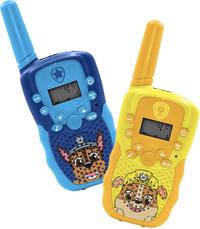 Set walkie talkie pentru copii OTL Technologies PAW PATROL, Raza 1 km, 16 canale (Galben/Albastru)