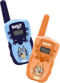Set walkie talkie pentru copii OTL Technologies BLUEY, Raza 1 km, 16 canale (Albastru/Portocaliu)