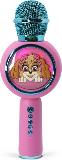 Microfon karaoke OTL Technologies PAW PATROL SKYE, difuzor integrat 5 W, Bluetooth 5.3, MP3 (Roz)