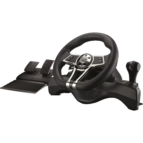 Volan cu pedale si schimbator ready2gaming Hurricane Wheel Pro, Compatibil PS4/PS3/PC/Switch, USB (Negru)