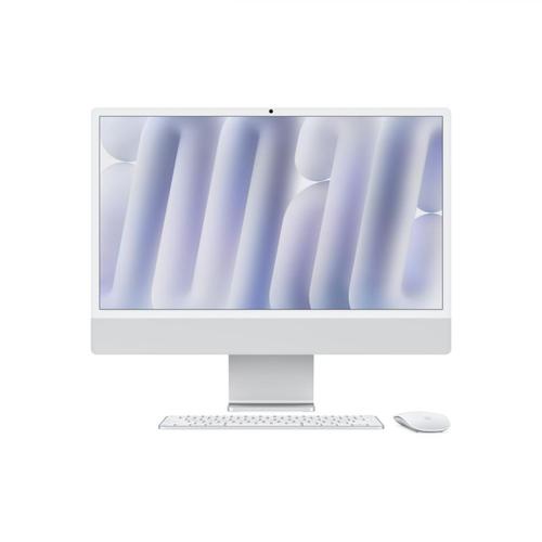 All In One PC Apple iMac 24inch (2024), Procesor Apple M4, 8 nuclee CPU si 8 nuclee GPU, 24inch, Retina 4.5K, 24GB, 1TB SSD, macOS, Layout INT (Argintiu) - 0 | YEO