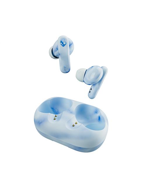 Casti True Wireless SkullCandy ECOBUDS, In-Ear, Bluetooth, Autonomie 8 ore, 3 moduri presetate (Alb/Albastru)