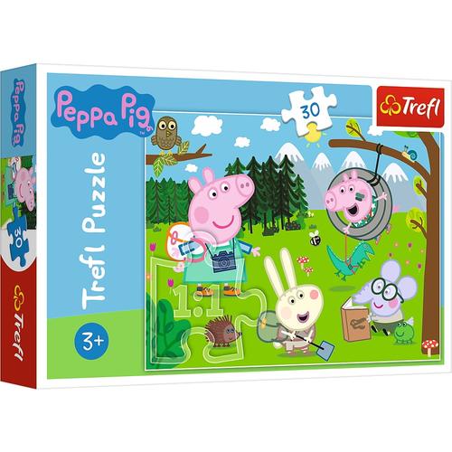 Puzzle Trefl Peppa Pig, In Drumetie, 30 piese