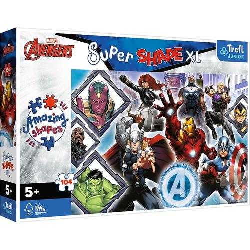 Puzzle Trefl Junior Super Shape XL Avengers, 104 piese