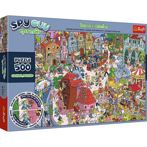 Puzzle Trefl Spy Guy Obiecte Pierdute in Gdansk Polonia, 500 piese