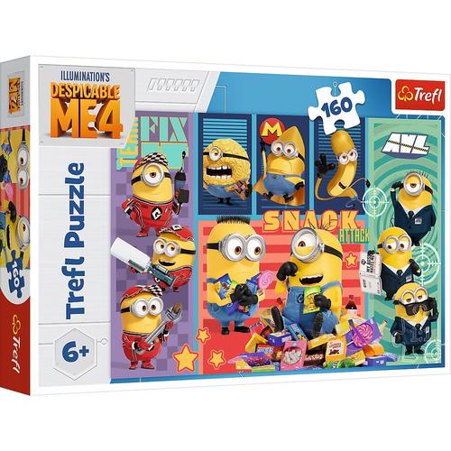 Puzzle Trefl Despicable me 4, Lumea minionilor, 160 piese
