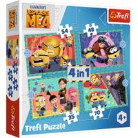 Puzzle Trefl 4 in 1 Despecable me 4, Minionii trazniti, 35/48/54/70 piese