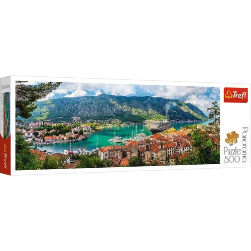 Puzzle Trefl Panorama orasul Kotor Muntenegru, 500 piese