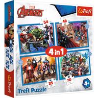 Puzzle Trefl 4 in 1 Avengers Razbunatorii curajosi