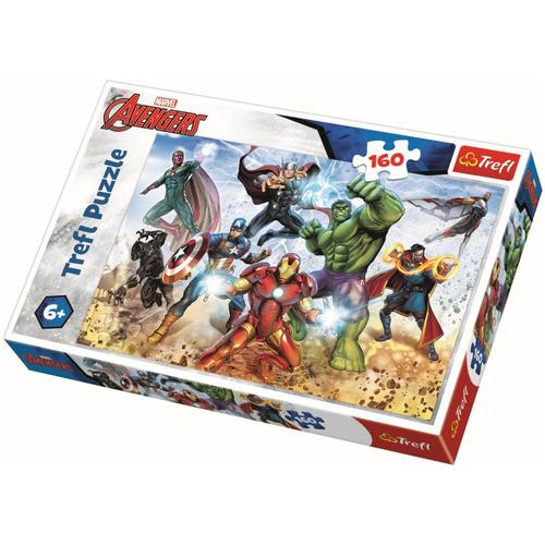 Puzzle Trefl Avengers Pregatit pentru salvarea lumii, 160 piese