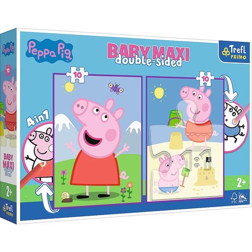 Puzzle Trefl Primo Baby Maxi Peppa Pig, 2x10 piese Puzzle Trefl Primo Baby Maxi Peppa Pig, 2x10 piese
