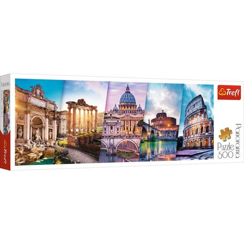 Puzzle Trefl Panorama calatorind in Italia, 500 piese