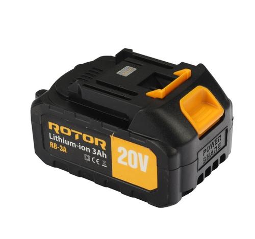 Acumulator ROTOR RB-3A, 20V/3Ah - 0 | YEO