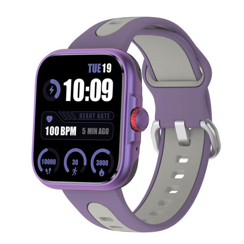 Smartwatch iSEN S216, Ecran Amoled 1.78inch, HRV, ECG, Functii Sanatate, Bluetooth Call, Alexa, GPS, Compatibil iOS/Android (Mov)