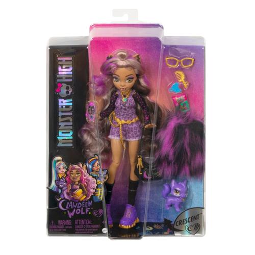 Papusa Monster High Clawdeen Wolf, cu animalut si accesorii