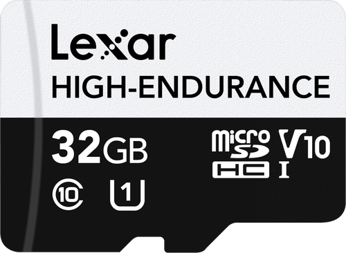 Card de memorie Lexar High-Endurance, 32GB, microSDHC, UHS-I U1, V10, Clasa 10