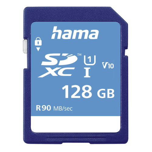 Card de memorie Hama 124137, SDXC, 128GB, Clasa 10, UHS-I U1, V10
