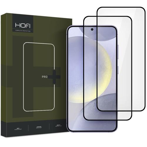 Folie de protectie Ecran HOFI Glass PRO+ pentru Samsung Galaxy S25+ S936, Sticla Securizata, Full Glue, Set 2 bucati, Neagra