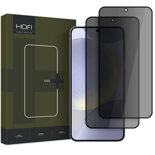 Folie de protectie Ecran Privacy HOFI Glass PRO+ pentru Samsung Galaxy S25 S931, Sticla Securizata, Full Glue, Set 2 bucati