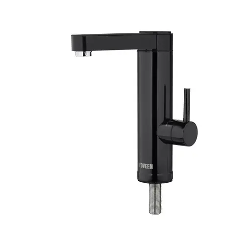 Robinet electric pentru incalzit apa NOVEEN IWH965, 3600 W, Montare pe blat, Inox, Clasa energetica A, Protectie la supraincalzire (Negru)