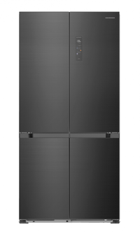 Side-by-side Heinner HSBS-HM505MDSINFDXE++, 505 l, Clasa E, Display LED Touch, Multi Air-Flow, InoxCool, Zona convertibila 80 l, Zona Smart (Inox/Antracit)