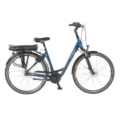 Bicicleta Electrica Corwin 28122, roti 28 Inch, cadru 530mm, motor 250 W, 7 viteze, Albastru