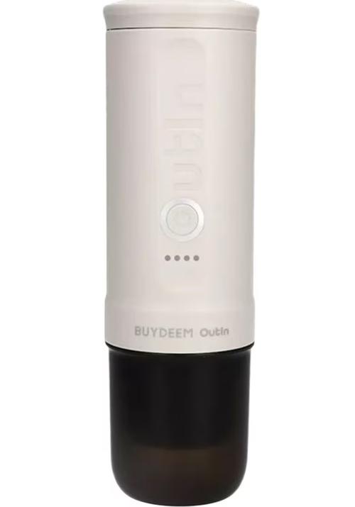 Espressor portabil Buydeem OTEM-01-OW, 90W, 80ml, 670g, Incarcator auto si retea, Cablu USB, Compatibil cu capsule Nespresso, Starbucks , Illy, Lavazza, si cafea macinata (Crem) - 0 | YEO