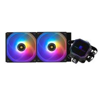 Cooler CPU Thermalright Frozen Prism 240 Black, 2 x 120mm, 1850 rpm, iluminare aRGB (Negru)