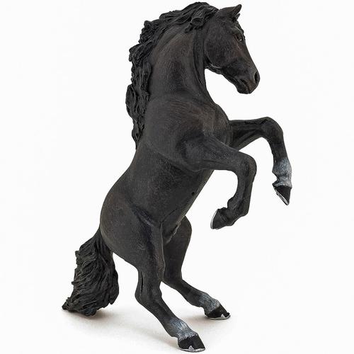 Figurina Papo - Cai si Ponei, Cal negru cabrat
