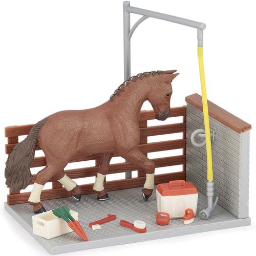 Set Papo - Cai si Ponei, Boxa de Spalat Caii