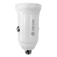 Incarcator Auto Devia Smart Series Mini PD 30W +QC 3.0 1 x USB-A + 1 x Type-C, Alb