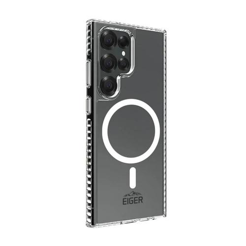 Husa Eiger Ice Grip Magsafe GRS Samsung Galaxy S25 Ultra, Transparenta Husa Eiger Ice Grip Magsafe GRS Samsung Galaxy S25 Ultra, Transparenta