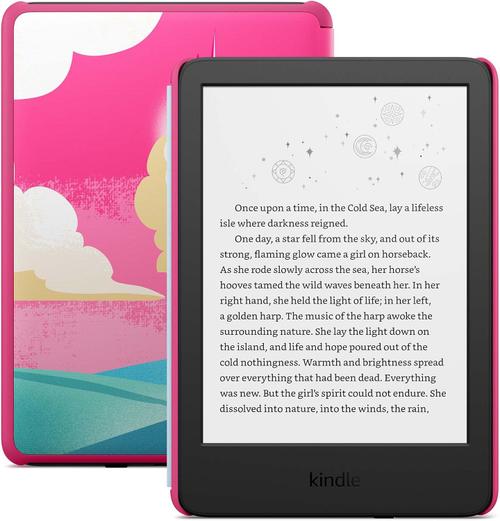 eBook Reader Amazon Kindle Kids 11 2024, Ecran E-paper 300ppi 6inch, 16GB Flash, Wi-Fi, Bluetooth (Roz)