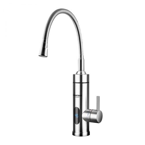 Robinet electric Albatros Aquaflex, 3000 W, 30-60 C, Rotatie 360 (Argintiu)