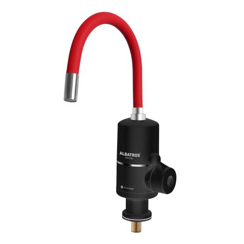 Robinet electric Albatros RED FLEX, 3000 W, Temperatura 30-60 C, IPX4 (Rosu)