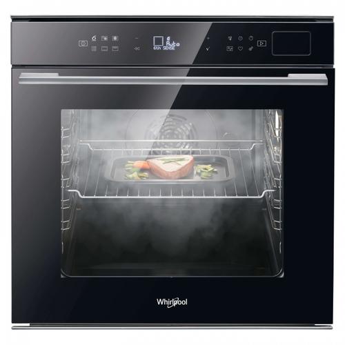 Cuptor incorporabil Whirlpool W7OS44S2HBL, Clasa A+, Capacitate 73 l, 6th Sense, 8 functii, SteamSense, Ready2cook, Grill, Maxi Cooking, Smart Clean, Soft Closing (Negru)