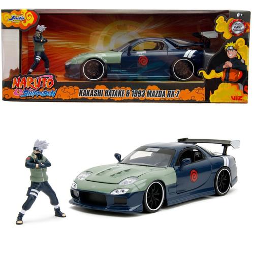 Masinuta Jada Toys cu figurina Naruto 1995, Mazda RX 7, 1:24