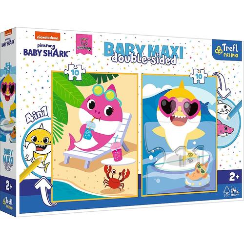 Puzzle Trefl Primo Baby Maxi, Baby Shark, 2x10 piese Puzzle Trefl Primo Baby Maxi, Baby Shark, 2x10 piese