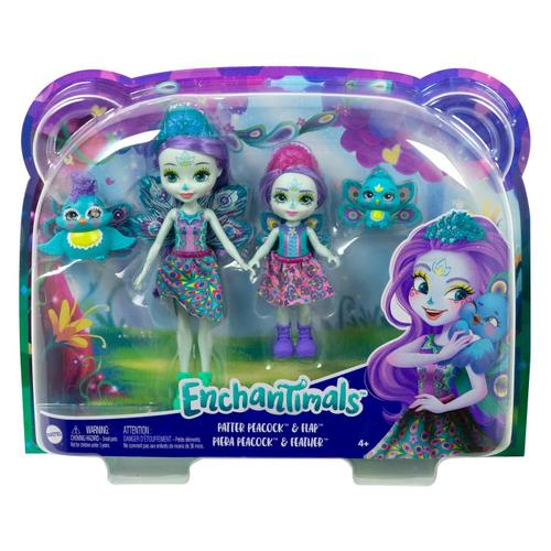 Set papusi Enchantimals - Patter Peacock & Flap si Piera Peacock & Feather