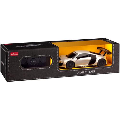 Masinuta Rastar RC Audi R8, 1:24 (Argintiu)