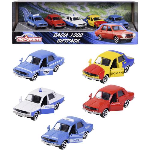 Set 5 masinute Majorette Dacia 1300 Giftpack, scara 1:64